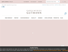 Tablet Screenshot of parfumerie-gutmann.be